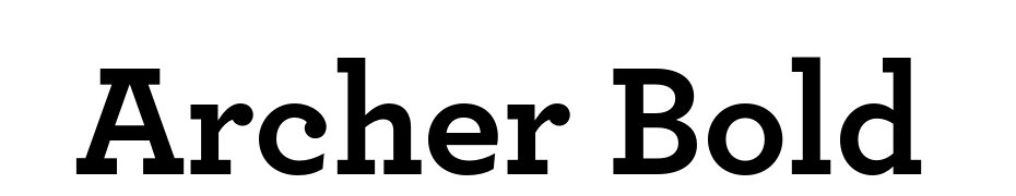 Archer Bold Font Download Free